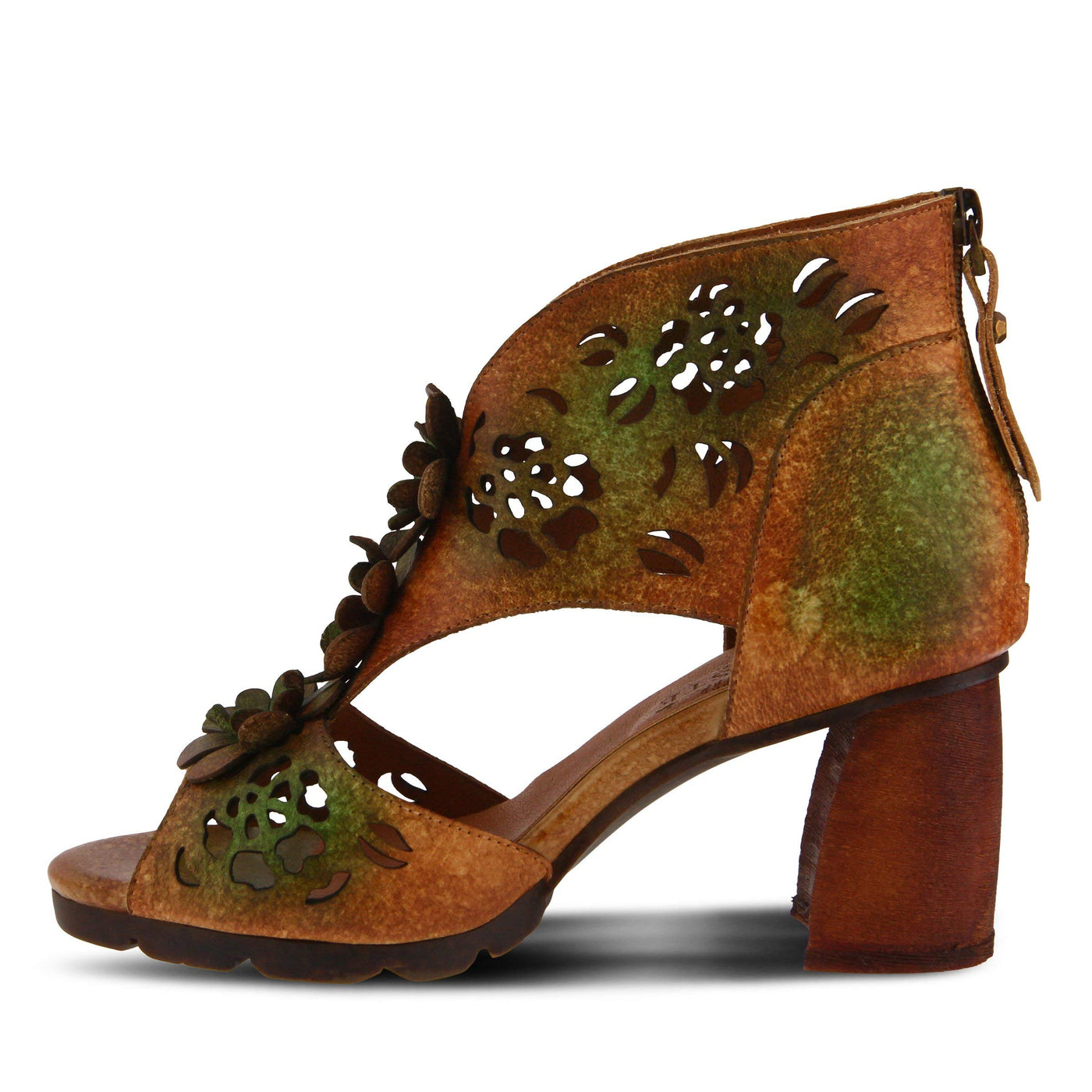 Spring Step L`Artiste Women's Marieloves Ankle Strap Sandal Camel Multi EU 35 / US 5