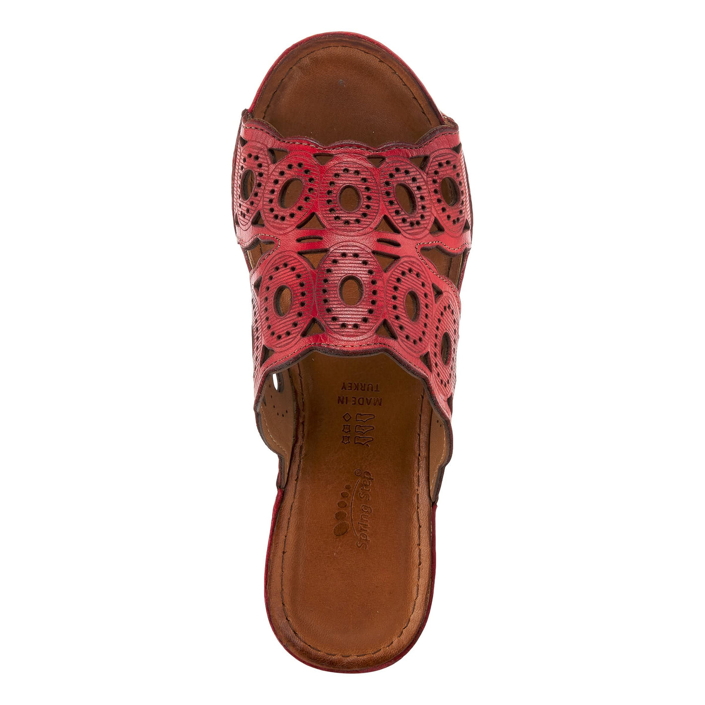 Spring Step Women's Labarnas Slide Sandal Red EU 39 / US 8.5