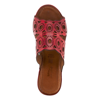 Spring Step Women's Labarnas Slide Sandal Red EU 39 / US 8.5