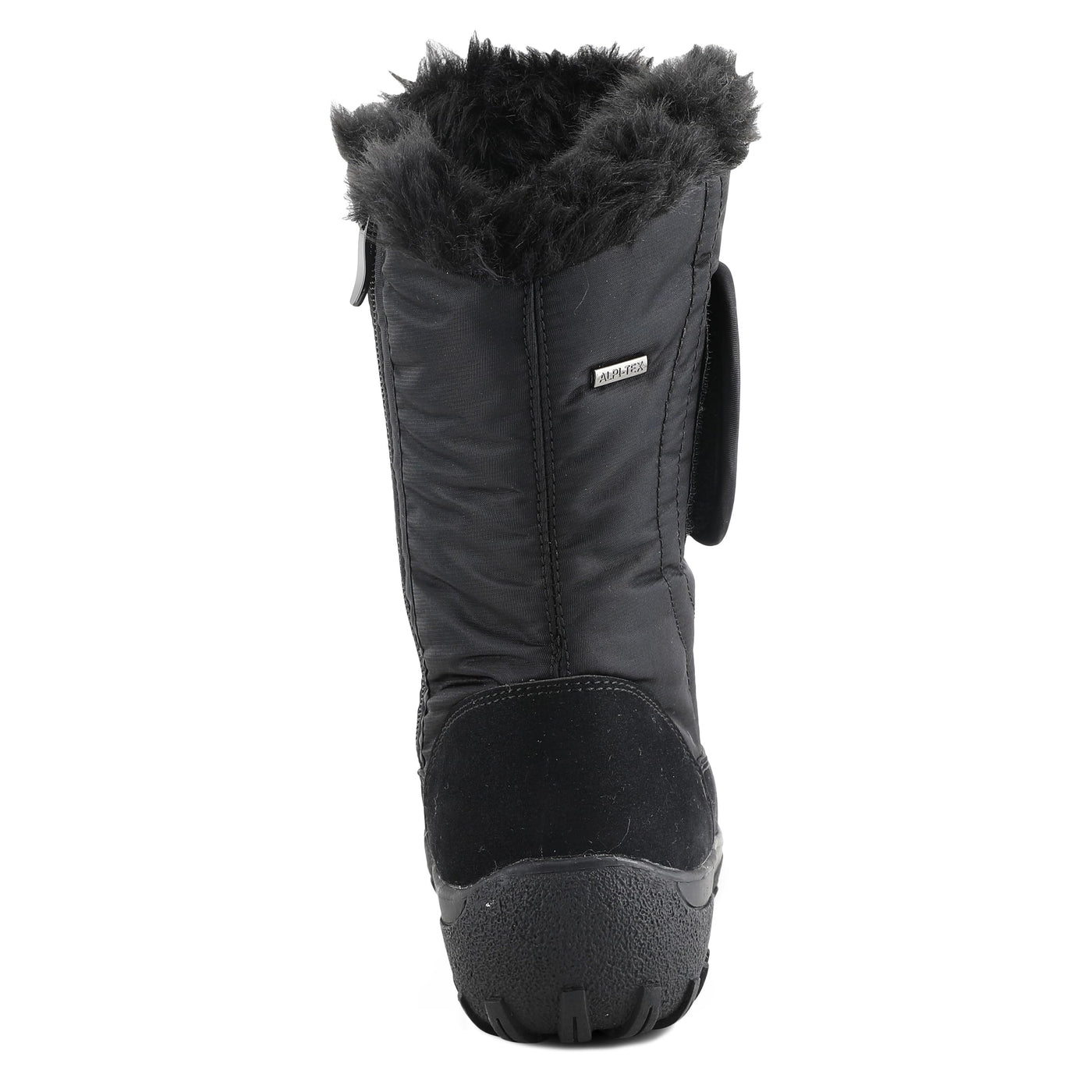Flexus Spring Step Karpen Mid Calf Boots for Women - Ladies Waterproof Nylon Boots with Zipper - Womens Snow Boots for Winter