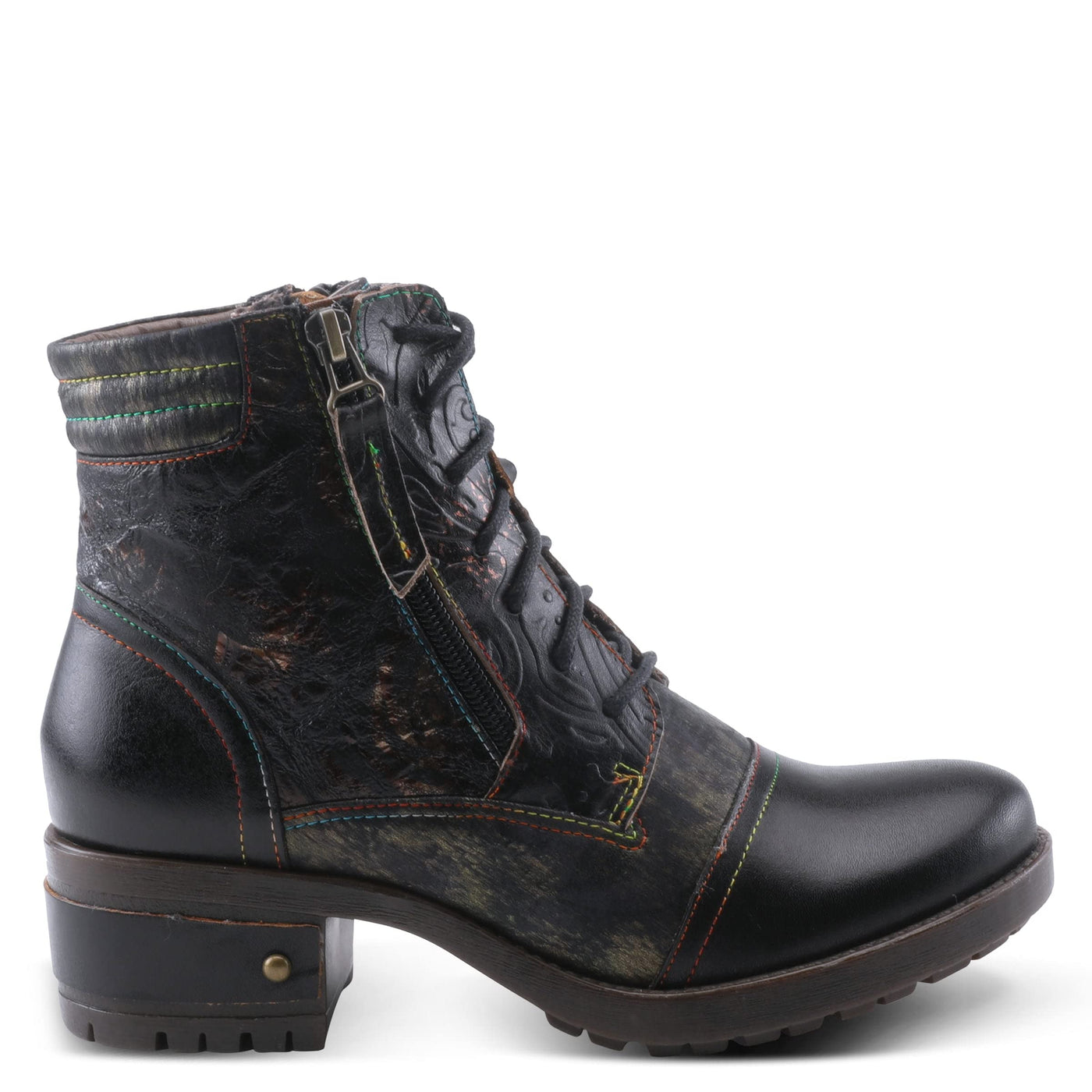 Spring Step L`Artiste Women's Sunsetride Boot Bordeaux Multi EU 39 / US 8.5