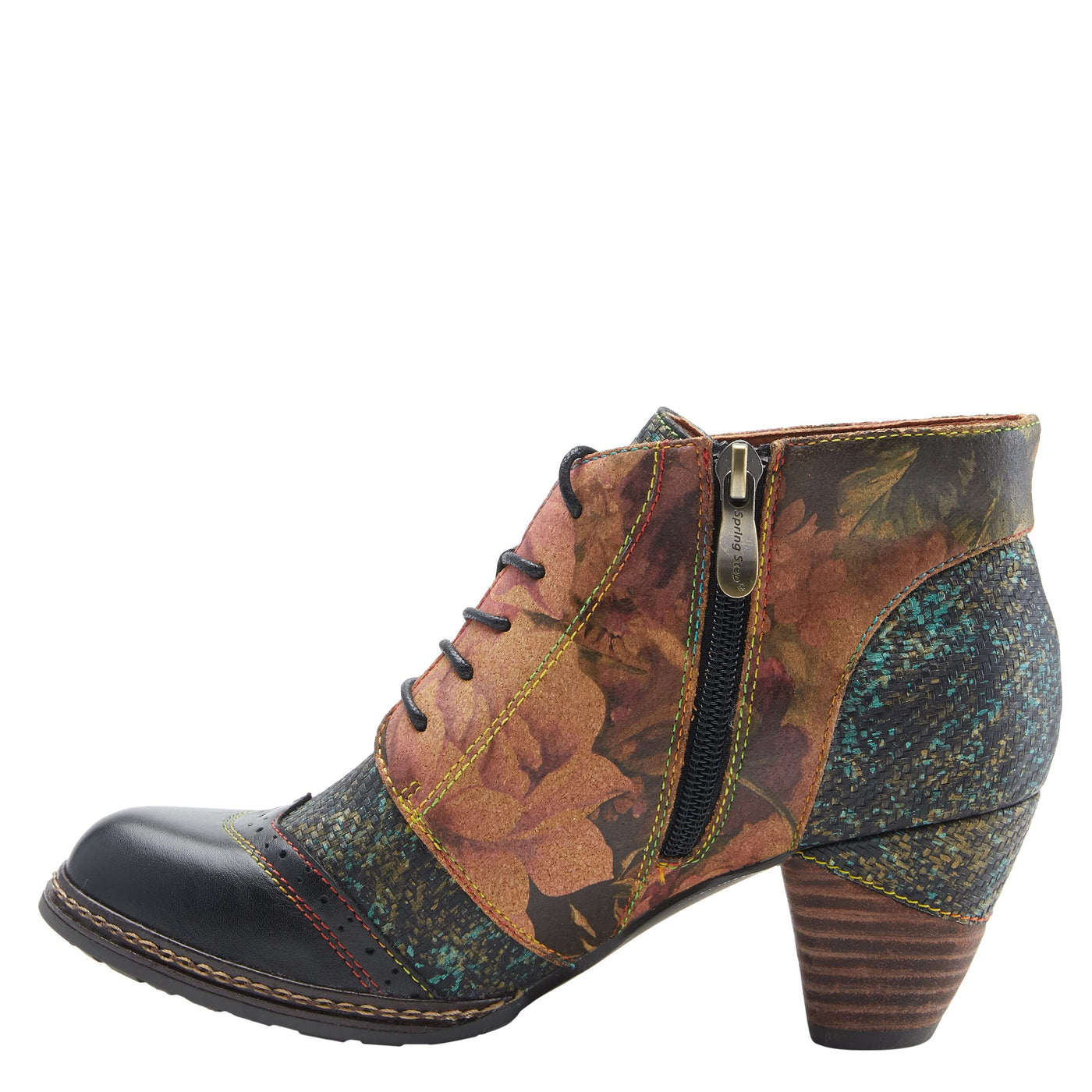 Spring Step L'Artiste Women's Gimmielove Black Multi Booties EU 35 / US 5