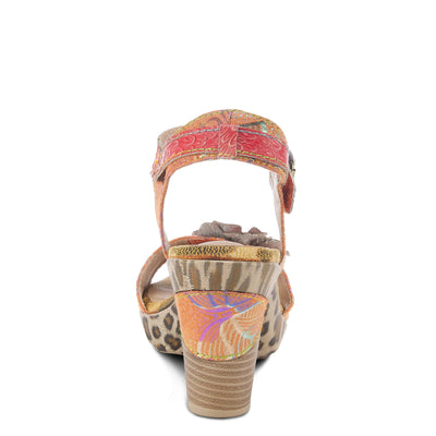 Spring Step L'Artiste Women's Wildcat Quarter Strap Sandal Peach Multi EU 35 / US 5