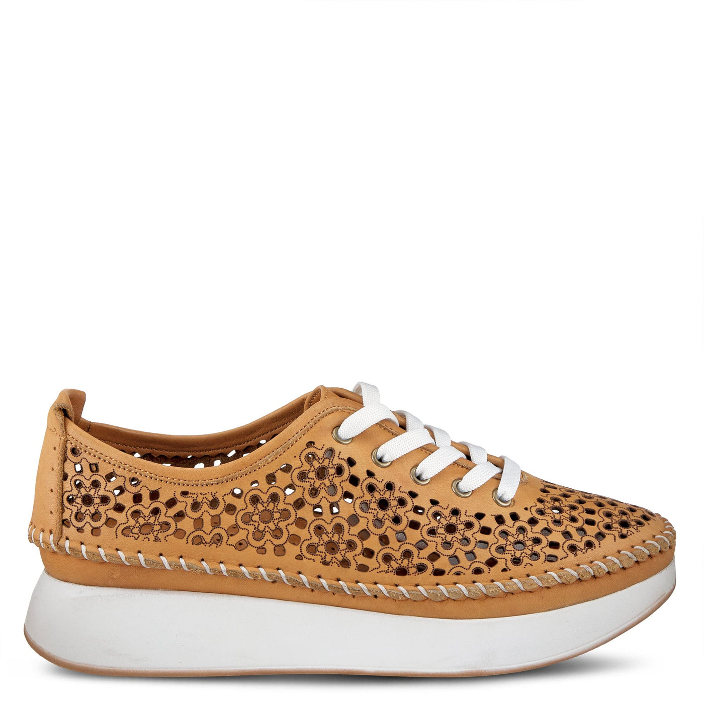 Spring Step Women's Youlanda Lace-Up Shoe Tan EU 38 / US 7.5-8