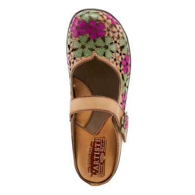 Spring Step L'Artiste Women's Anana Mary-Jane Shoe Beige Multi EU 37 / US 6.5-7