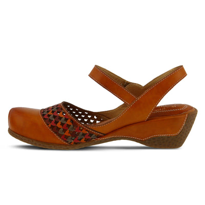 L�Artiste by Spring Step Women's Amour-ca Wedge Sandal, Camel, 38 EU/7.5-8 M US