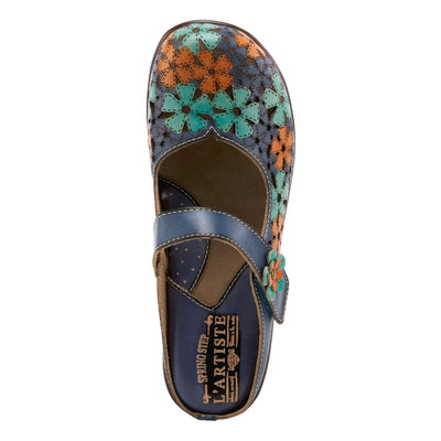 Spring Step L'Artiste Women's Anana Mary-Jane Shoe Blue Multi EU 37 / US 6.5-7