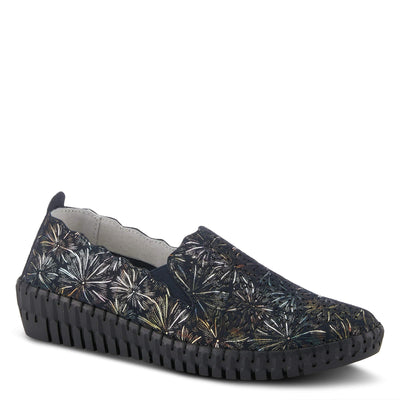 Spring Step Women's Saszier Wedge Navy Multi EU 37 / US 6.5-7