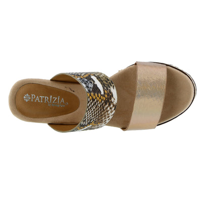 PATRIZIA Women's Jaenelle Sandals Champagne Multi EU 38 / US 7.5-8