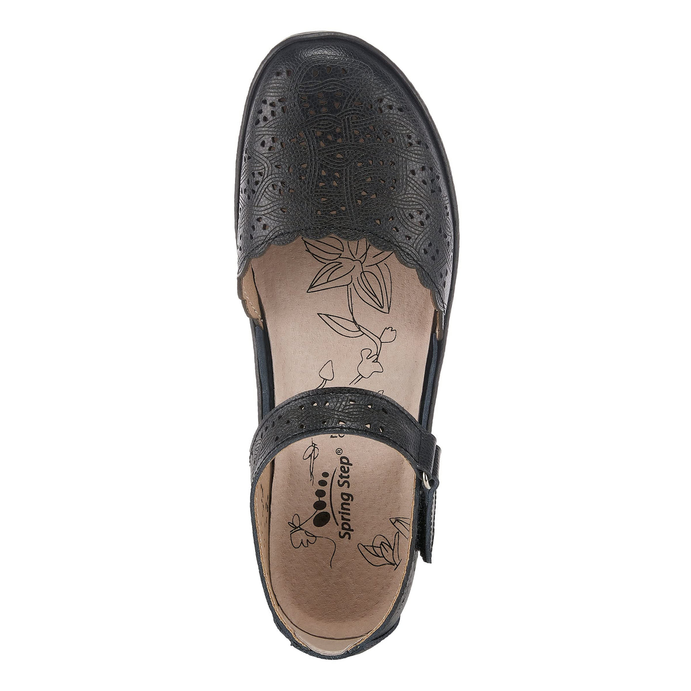 Spring Step Women's Sabriye Wedge Black EU 37 / US 6.5-7