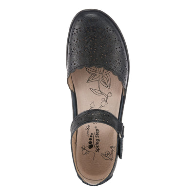 Spring Step Women's Sabriye Wedge Black EU 37 / US 6.5-7