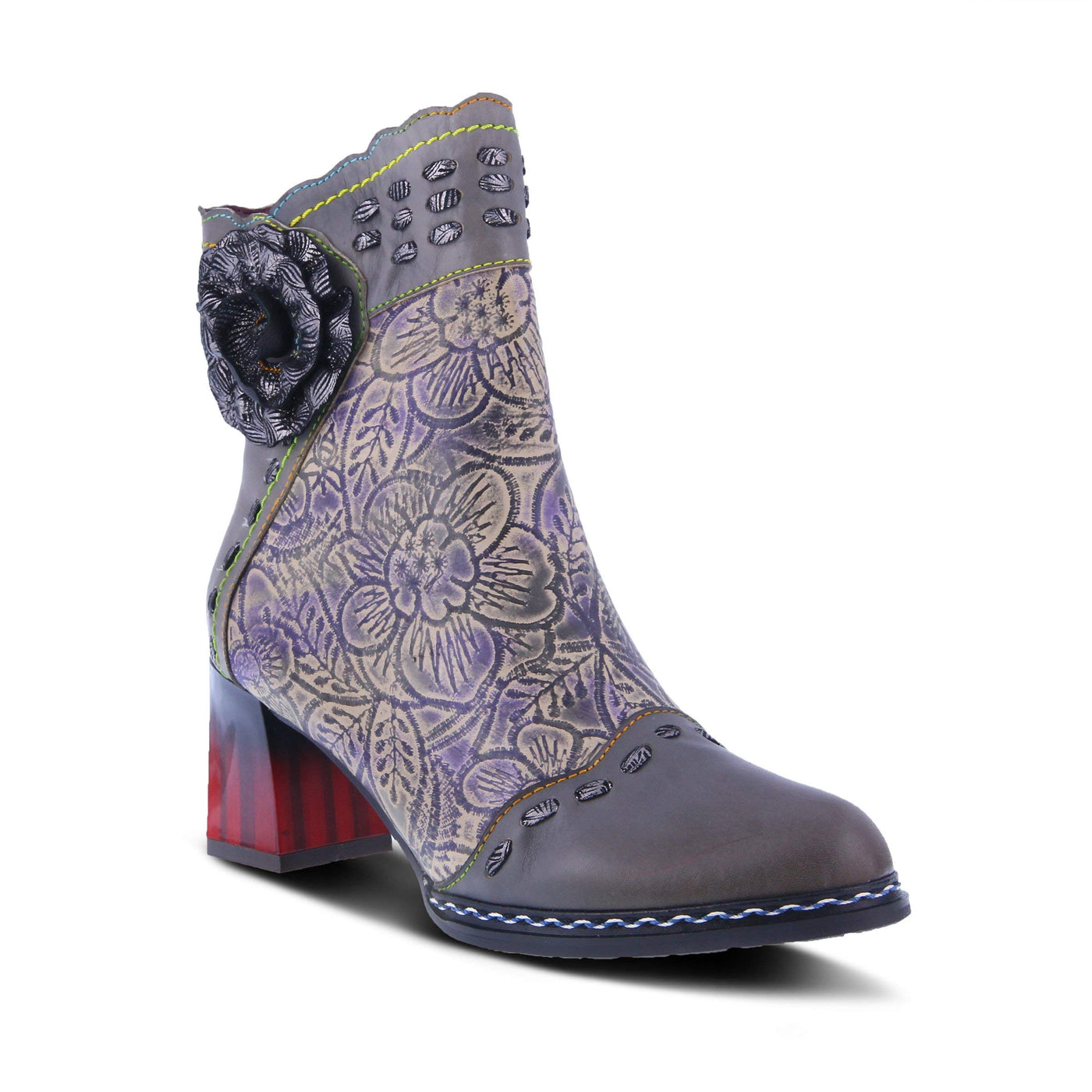 L`Artiste Womens Striolle Grey Multi Boot - 36