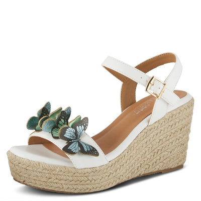 PATRIZIA Women's Flyaway Wedge Sandal White EU 36 / US 5.5-6