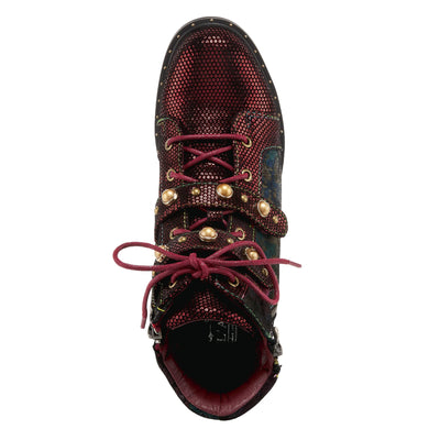 Spring Step L'Artiste Women's Chrissy Bootie Red Multi EU 41 / US 9.5-10