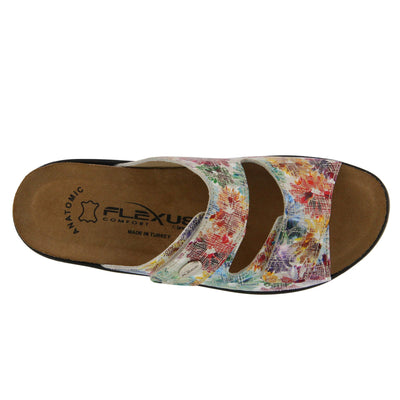 Spring Step Flexus Women's Bellasa Slide Sandal White Multi EU 37 / US 6.5-7