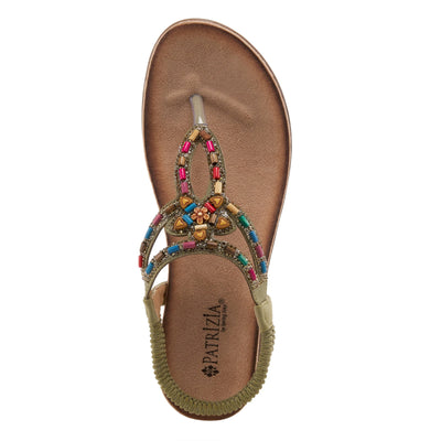 PATRIZIA Women's Crema Slingback Sandal Olive Green EU 36 / US 5.5-6