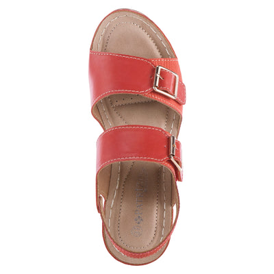 PATRIZIA Women's Tavlin Slingback Sandal Red EU 38 / US 7.5-8