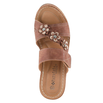 PATRIZIA Women's Lyndsay Slide Sandal Brown EU 40 / US 9