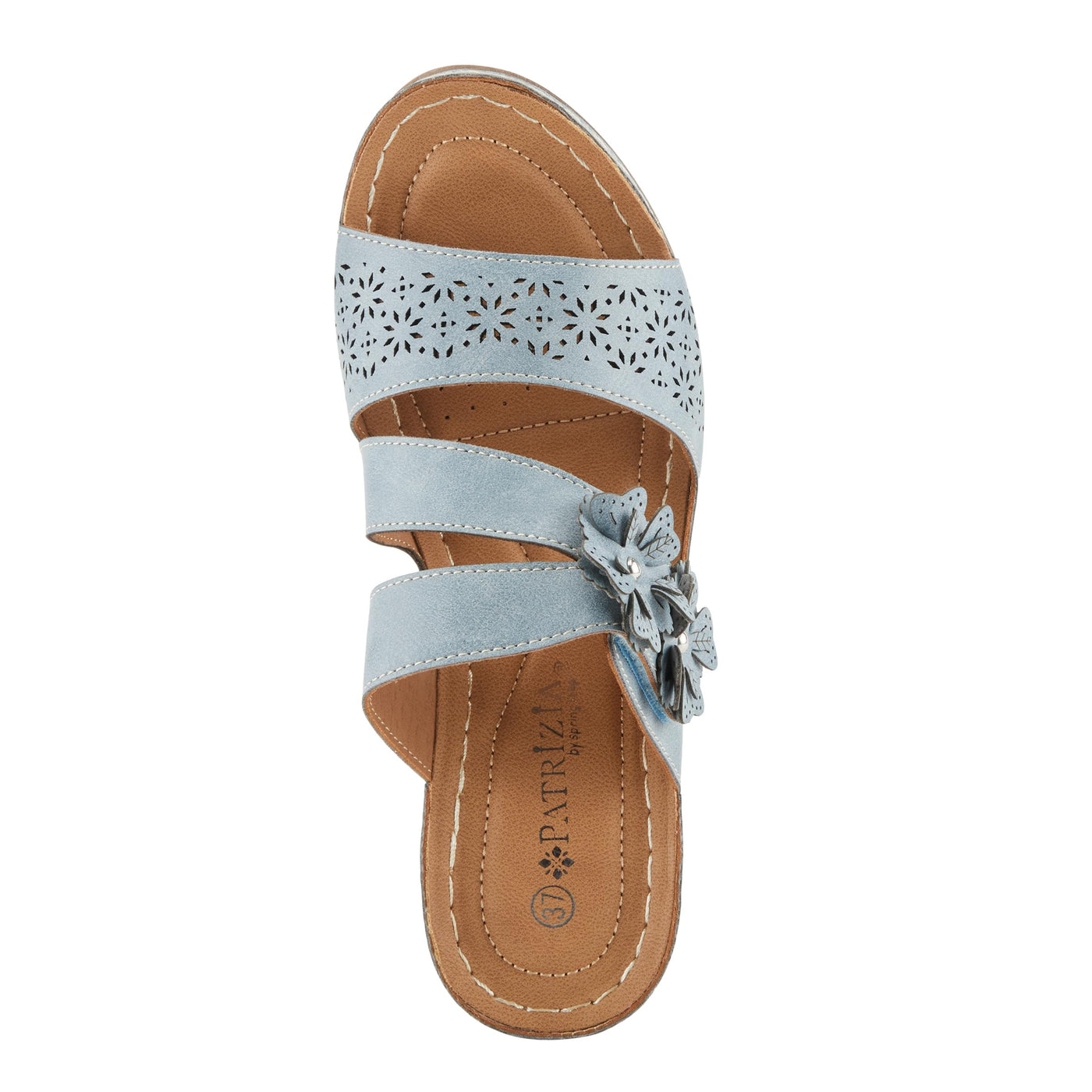 PATRIZIA Women's LOLLY Slide Wedge Sandals Blue EU 37 / US 6.5-7