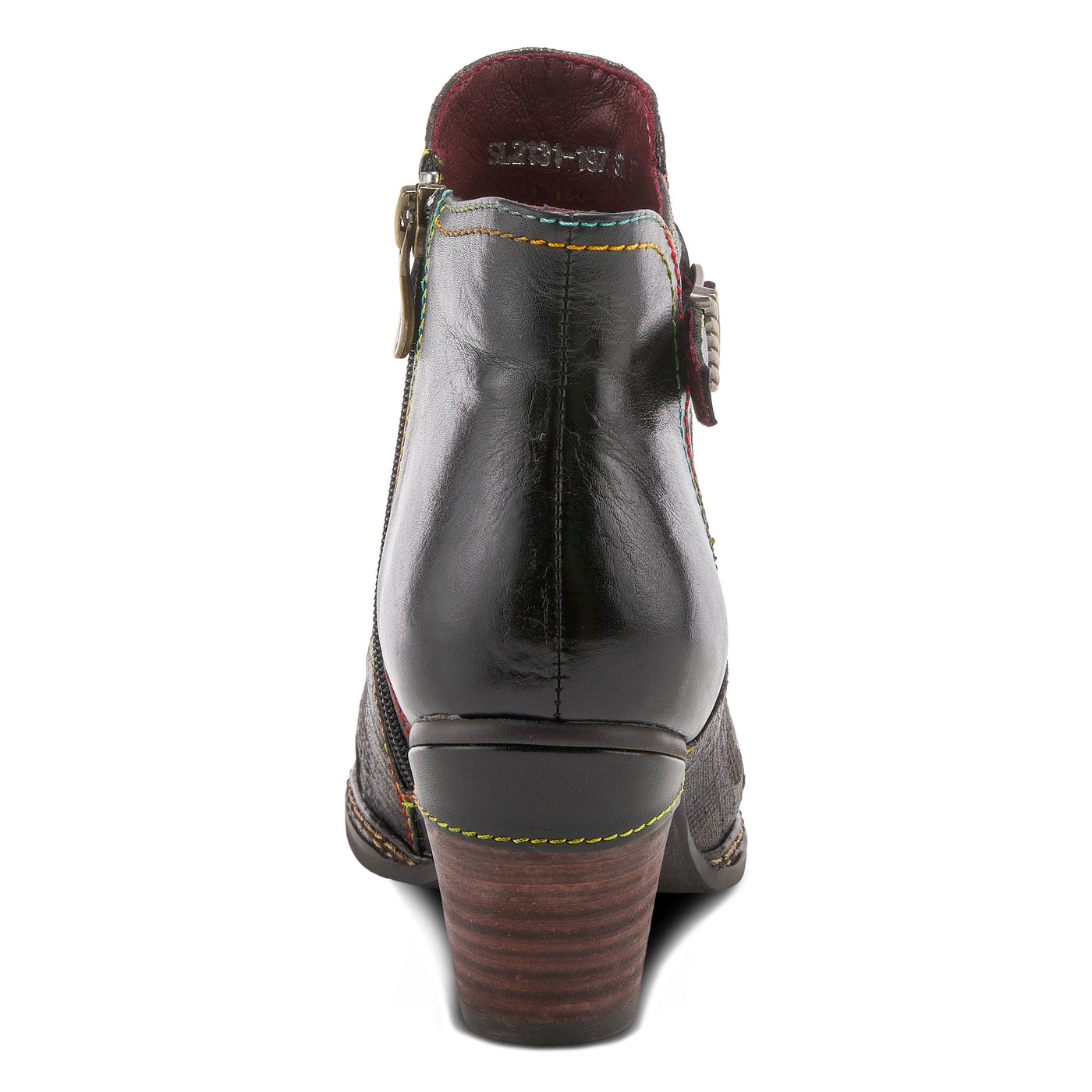 Spring Step L'Artiste Women's Captivate Leather Bootie Bordeaux Multi EU 41 / US 9.5-10