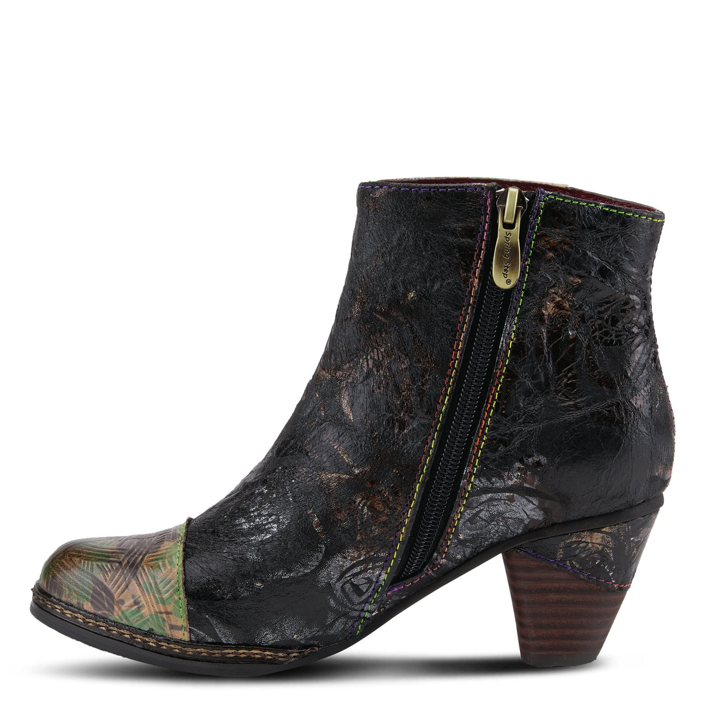 Spring Step L'Artiste Women's Waterlily Boots Black Multi EU 37 / US 6.5-7