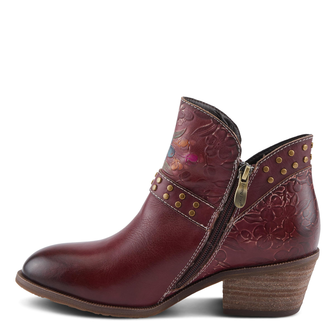 L'Artiste by Spring Step Women's Daintylady Western Boot, Bordeaux Multi, 7