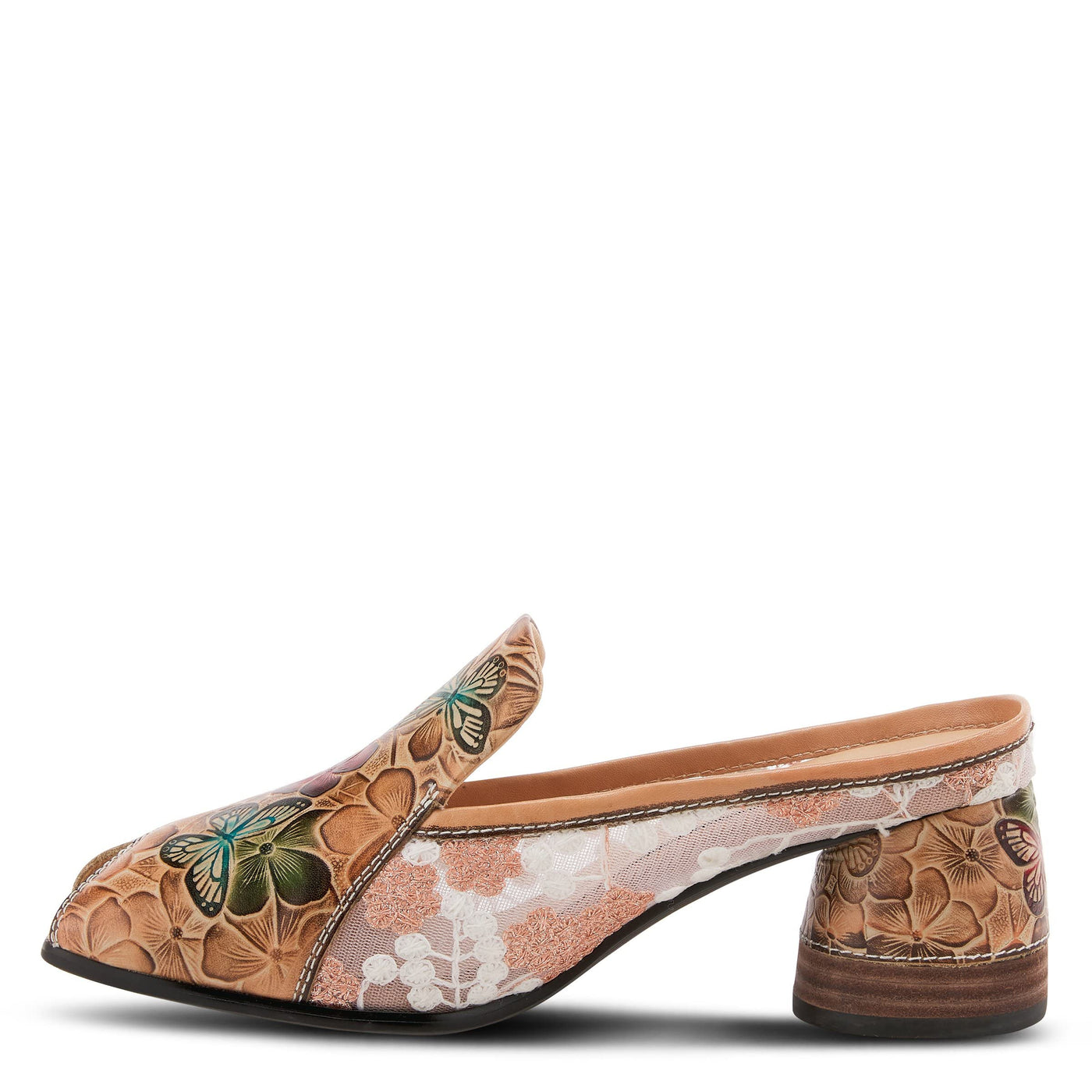 Spring Step L'Artiste Women's Foxxa Heeled Sandal Blush Multi EU 38 / US 7.5-8
