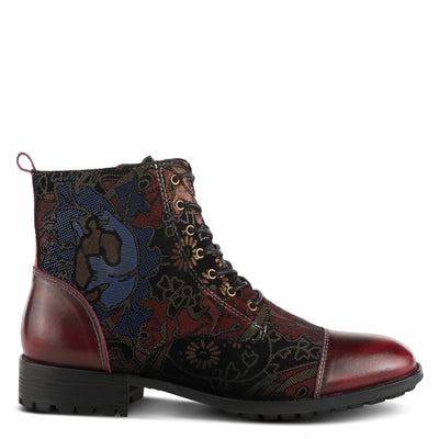 Spring Step L'Artiste Men's Elton Leather Bootie Cabernet Multi EU 40 / US 7-7.5