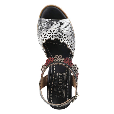 L'Artiste by Spring Step Floradacious Black Multi Leather EU 35 (US Women's 5) M