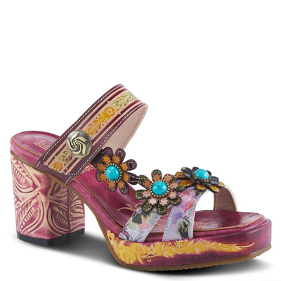 L'Artiste by Spring Step Ginevra Plum Multi EU 39 (US Women's 8.5) M