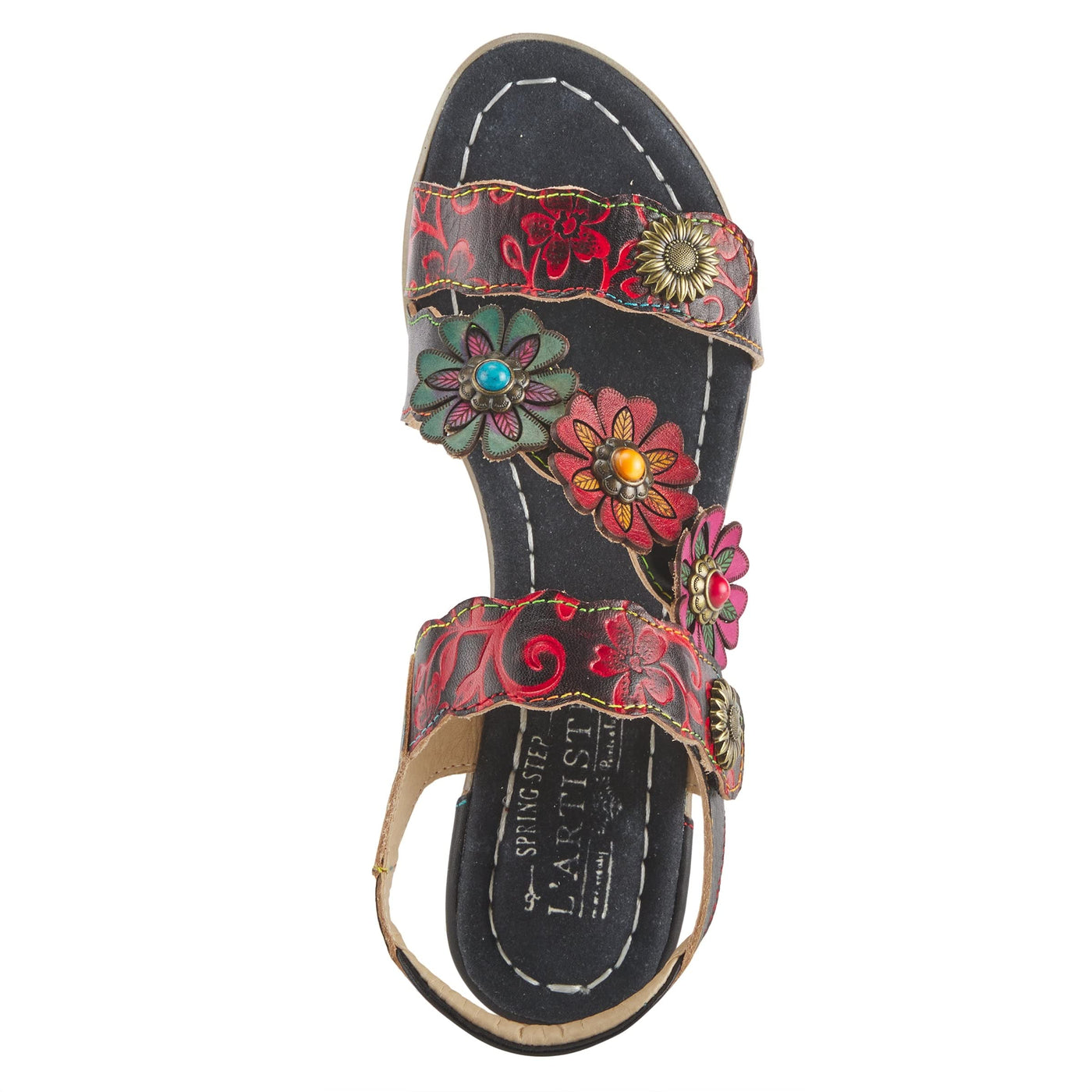 Spring Step L'Artiste Women's Aromas Sandals Black Multi EU 41 / US 9.5-10