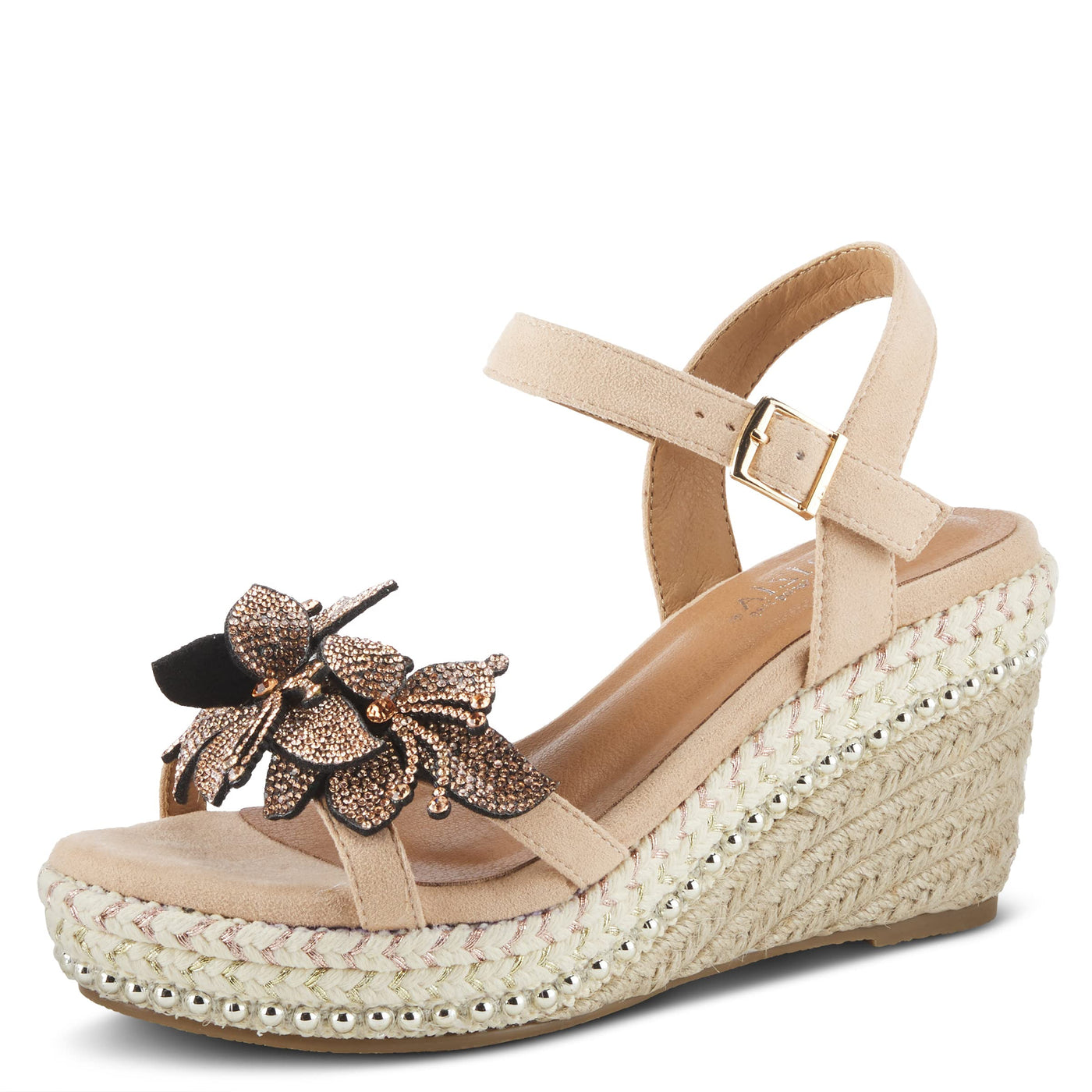 PATRIZIA Women's Sttropez Wedge Sandal Blush EU 39 / US 8.5
