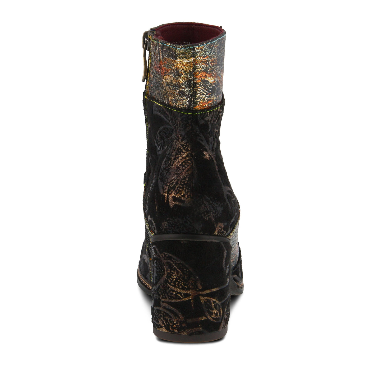 L’Artiste by Spring Step Women's Whitney Fashion Boot, Black/Multi, 37 Medium EU (6.5-7 US)