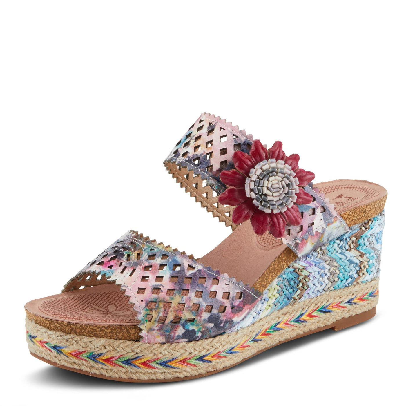 L'Artiste by Spring Step Evesgarden Pink Multi EU 41 (US Women's 9.5-10) M