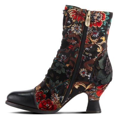 L'Artiste by Spring Step Women's Roselia Fashion Boot, Black Multi, 10.5-11