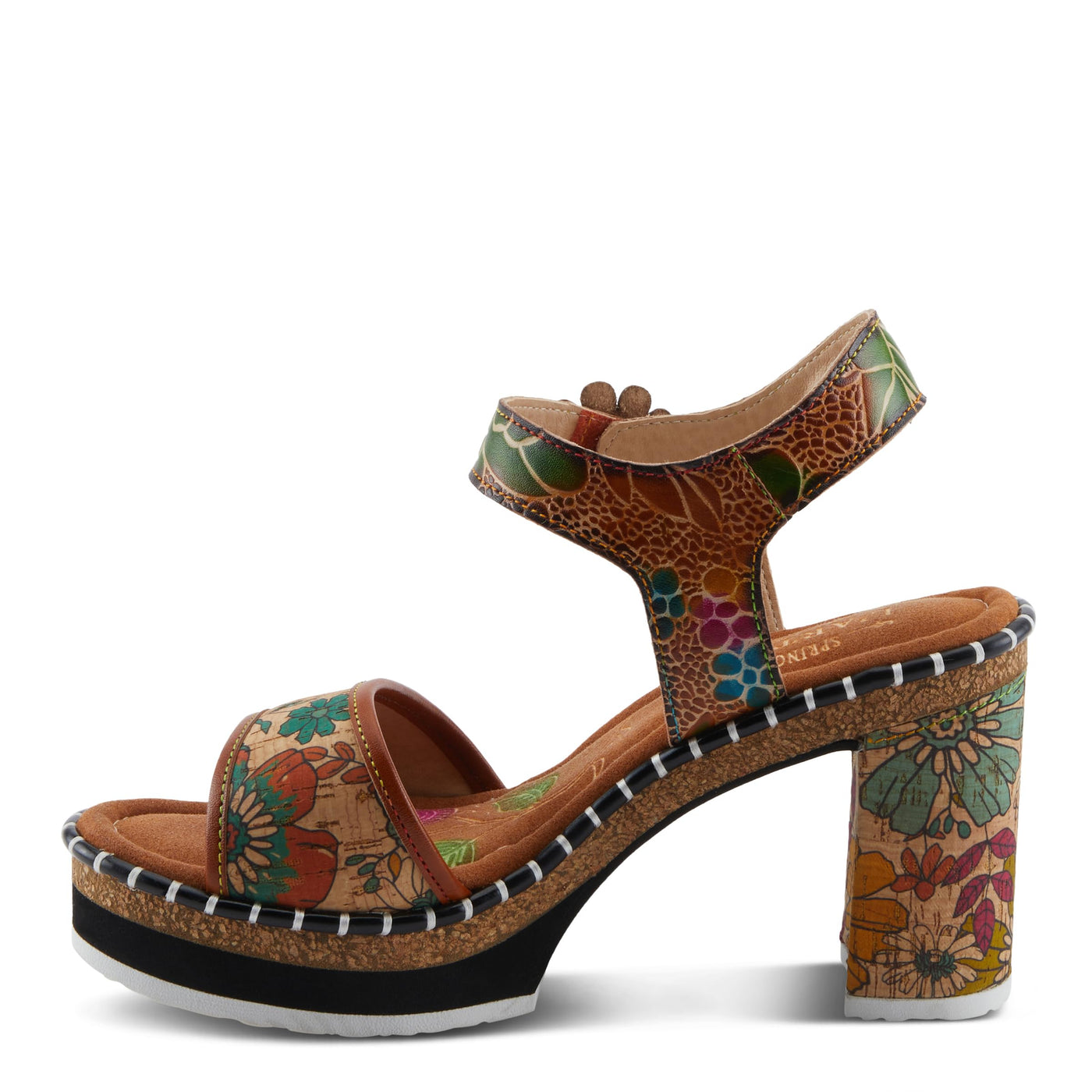 L'Artiste by Spring Step Women's Charisma Sandal, Brown Multi, 6.5-7