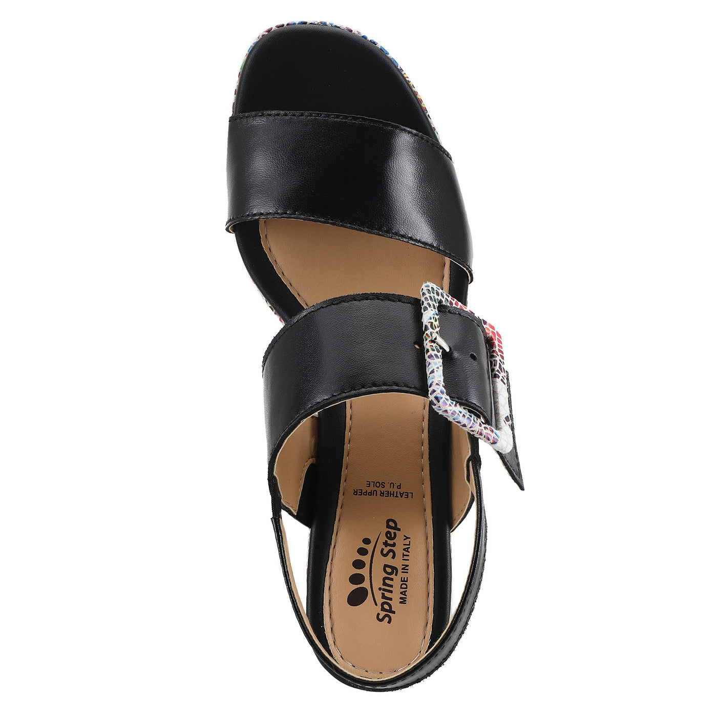 Spring Step Women's Azucar Ankle Strap Black Multi EU 36 / US 5.5-6