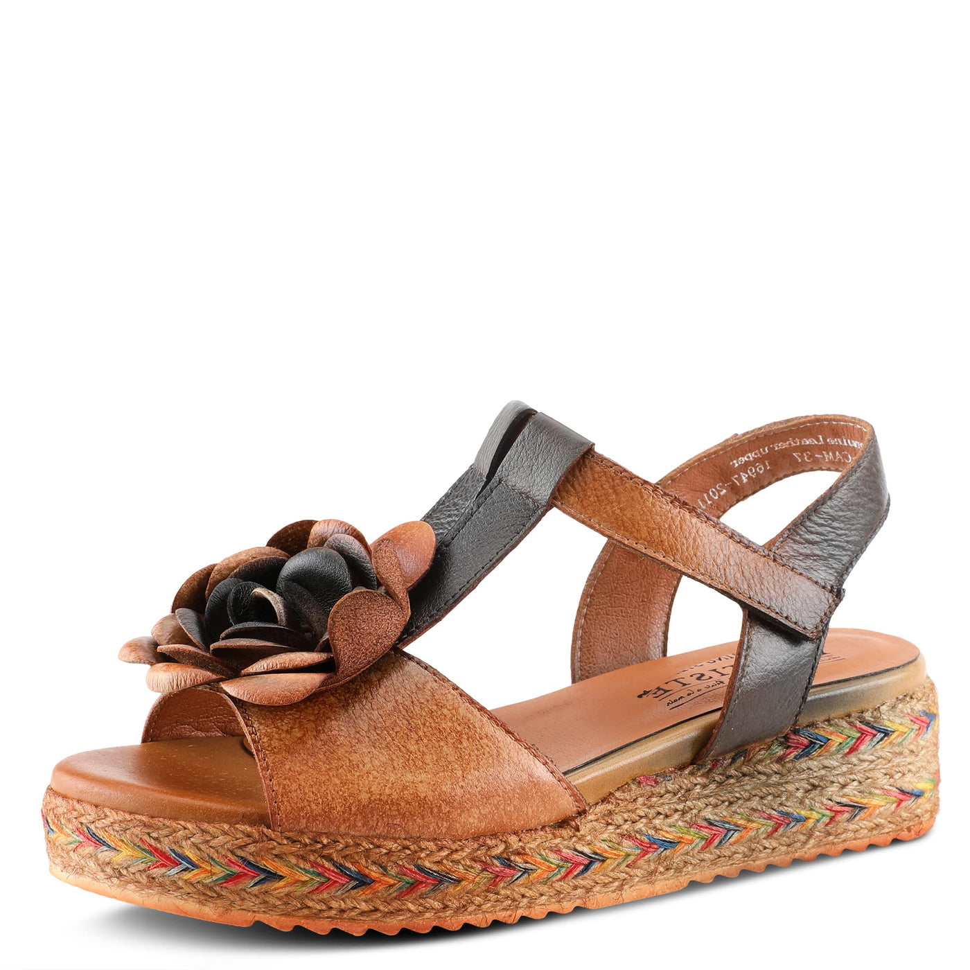 L'Artiste by Spring Step Tempest Camel Multi Leather 38 (US Women's 7.5-8) M