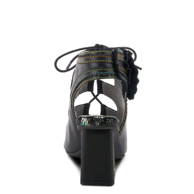 Spring Step L'Artiste Women's Supercute Ghillie Sandal Black EU 36 / US 5.5-6