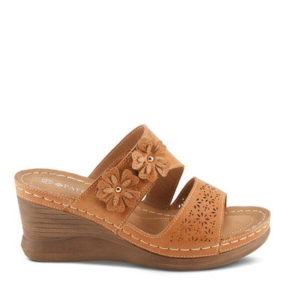 PATRIZIA Women's LOLLY Slide Wedge Sandals Camel EU 40 / US 9