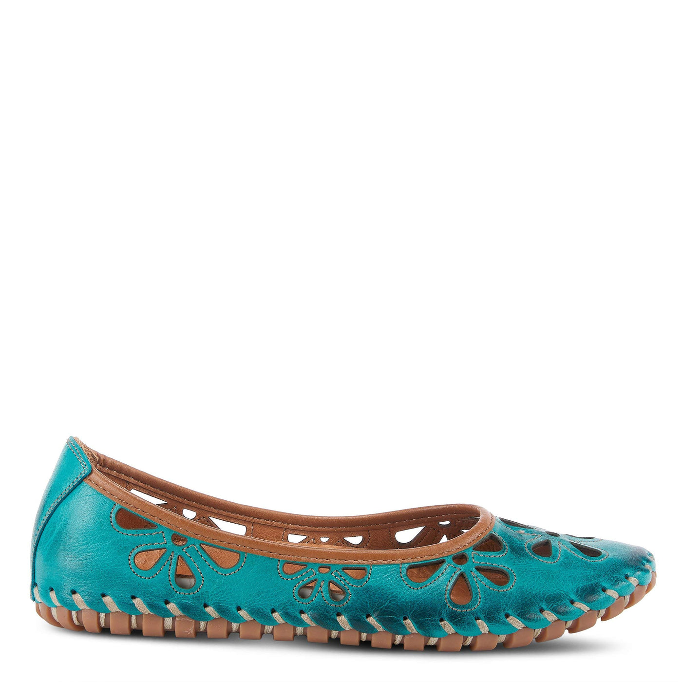 Spring Step Women's Rayely Ballerina Turquoise EU 42 / US 10.5-11