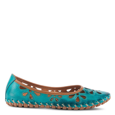 Spring Step Women's Rayely Ballerina Turquoise EU 42 / US 10.5-11