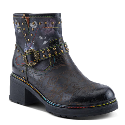 L'Artiste by Spring Step Women's Branchout Fashion Boot, Black Multi, 6