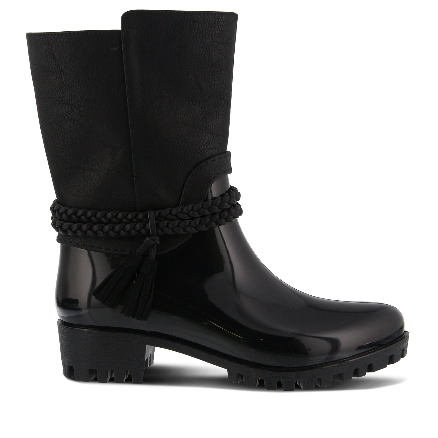 Spring Step Women's Glover Rain Boot, Black, 40 M EU Medium EU (US 9 US)