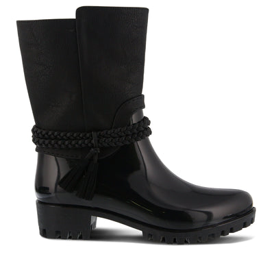 Spring Step Women's Glover Rain Boot, Black, 40 M EU Medium EU (US 9 US)
