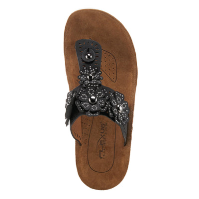 Flexus Women's Bayview Slide Sandal Black EU 35 / US 5