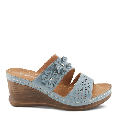 PATRIZIA Women's LOLLY Slide Wedge Sandals Blue EU 41 / US 9.5-10
