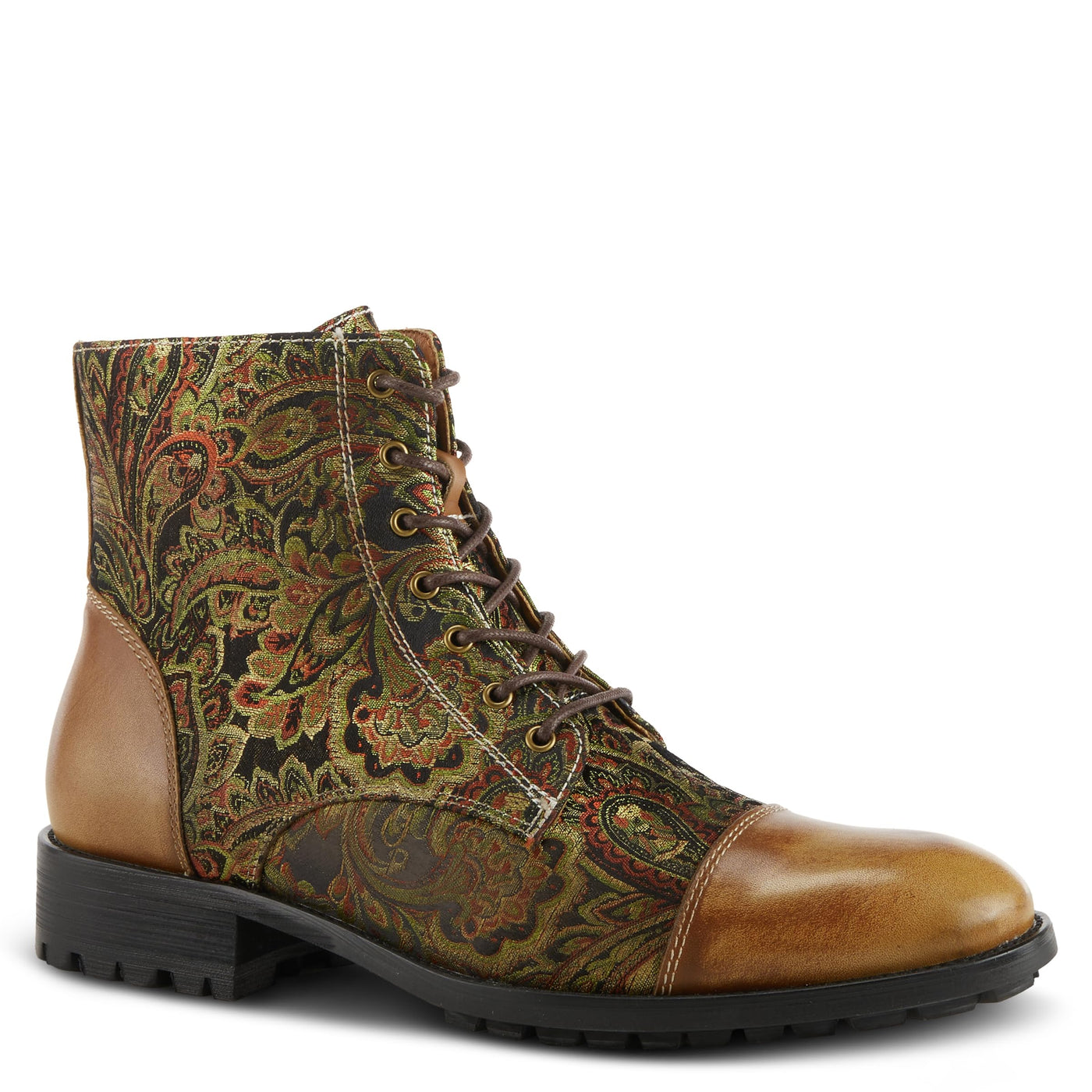 Spring Step L'Artiste Men's Berger Leather Bootie Tan Multi EU 42 / US 9
