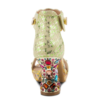 Spring Step L'Artiste Women's Jewell Quarter Strap Sandal Yellow EU 36 / US 5.5-6