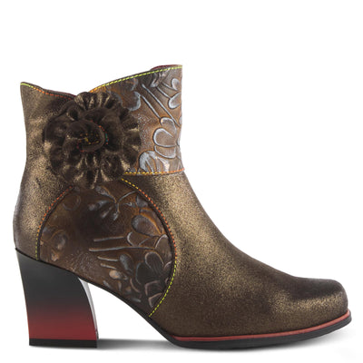 Spring Step L'Artiste Women's Zinna Leather Bootie Bronze EU 35 / US 5